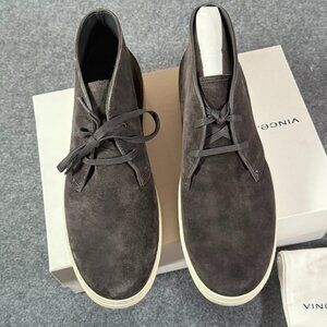 Vince Charcoal Suede Chukka Boots